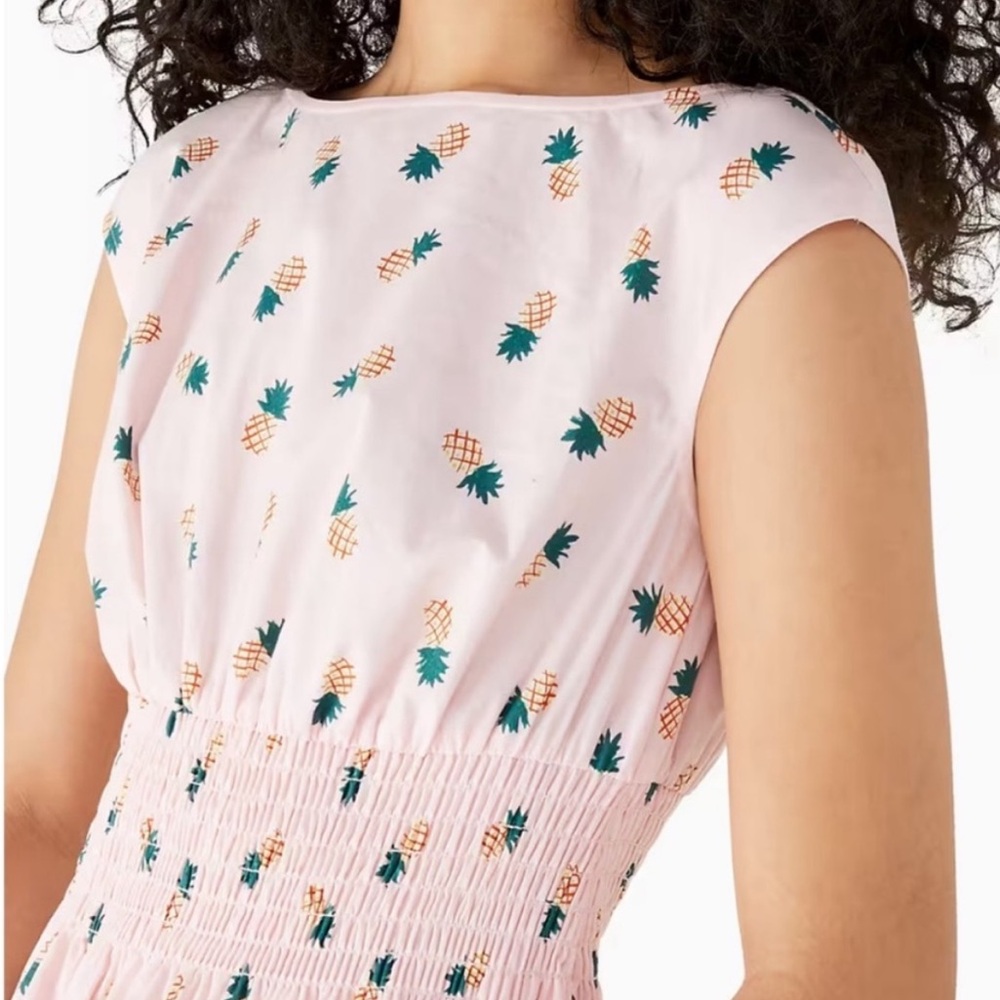 Kate Spade Blaire Pink Pineapple Print Dress - Picture 3 of 9